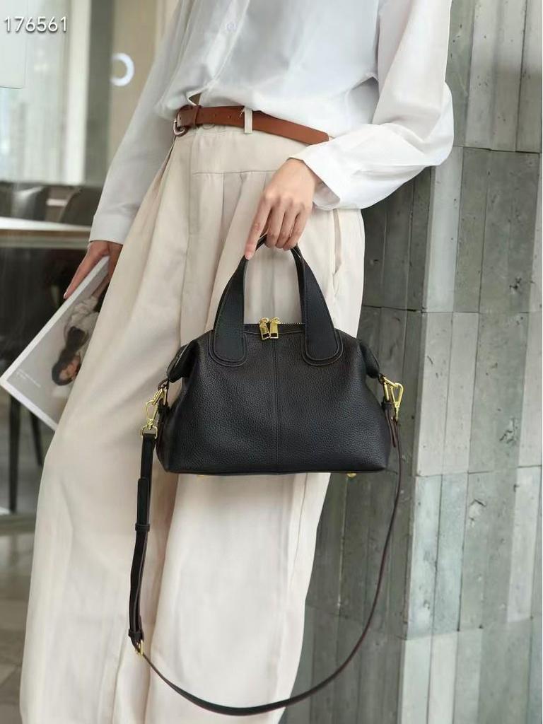 Luxury Genuine Leather Crossbody Shoulder Bag - Large Capacity, Premium Cowhide Women's Handbag