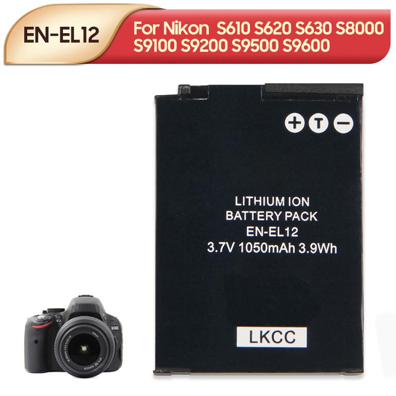 Rechargeable Lithium Battery For Nikon S610 S620 S630 Keymission360 Keymission170 S9900 A900 AW13 S8000 S8100 S8200 S9100 EN-EL12 Camera Battery