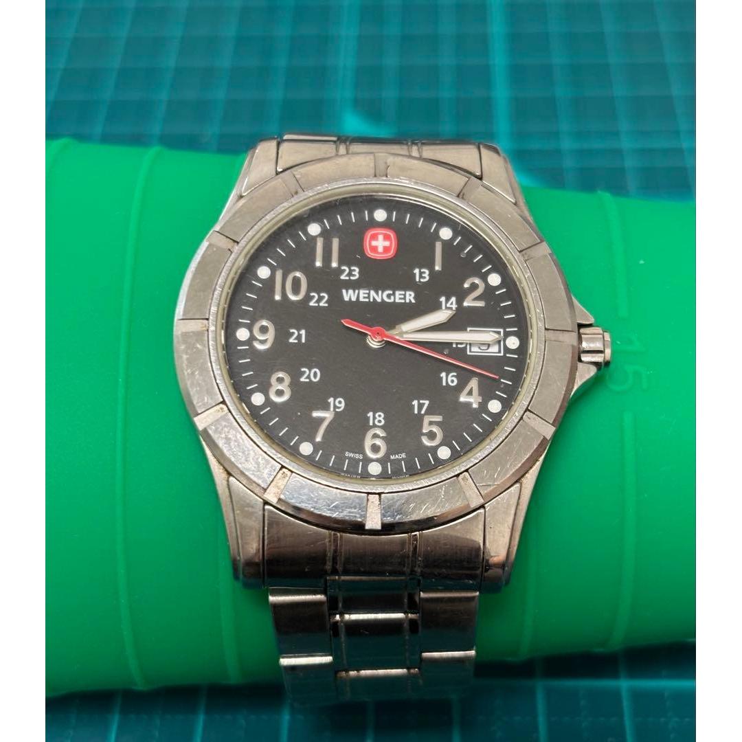 Used WENGER 7214X Quartz Black Dial Military