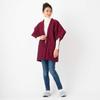Watano Sato Dot Pattern Red Kurume-ori Slave-Style Hanten