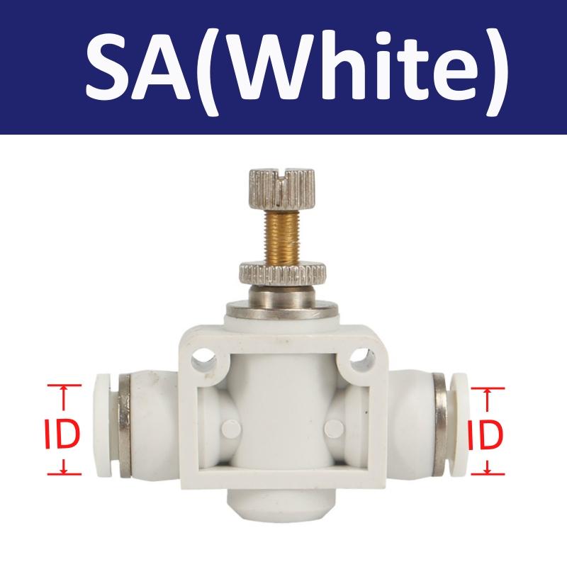 BUC BUL BUM BTC 4mm 6mm 8 10 12mm Pneumatic Push In Quick Joint Connector Hand Valve To Turn Switch Manual Ball Current-limiting