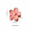 Colorful 3.5cm Sweet Flower Hair Claw Clip for Ponytails