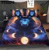 3D Oil Painted Pillowneral Set Three-piece Bedding Set Home Life Supply Bed Set