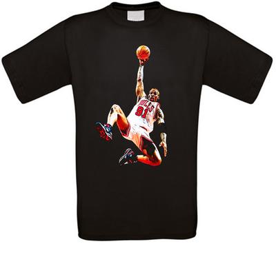 Dennis Rodman Pallacanestro Chicago T-Shirt