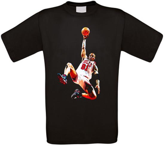 Dennis Rodman Pallacanestro Chicago T-Shirt XL