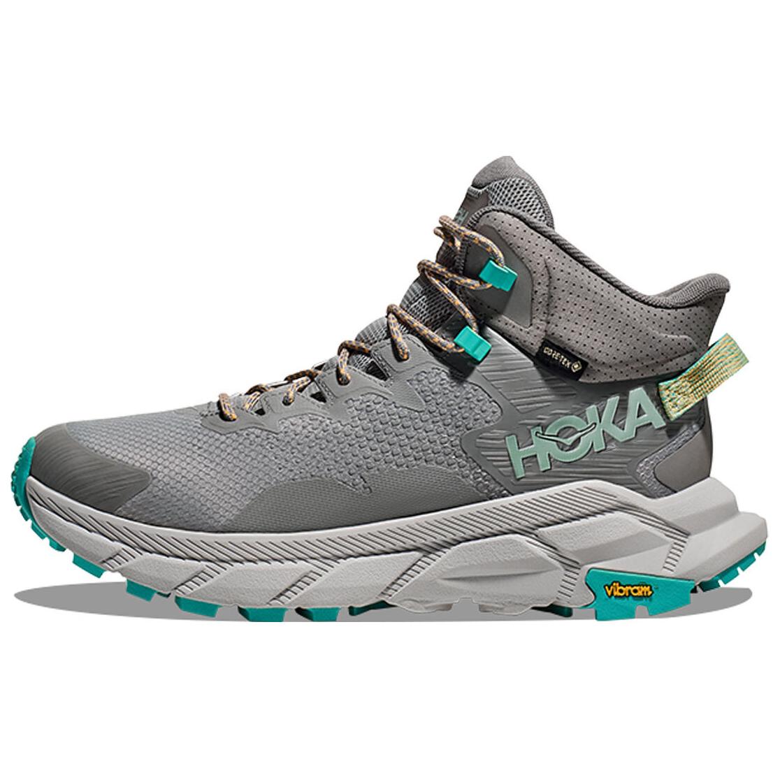 

HOKA One One Trail Code Gtx Удобные Универсальные Нескользящие Прочные Полувысокие Функциональные Ботинки для Активного Отдыха Мужская Обувь Серый 1123165-GCQ 41