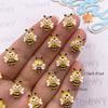 60pcs Resin Colorful Cute Mini Various Bee Art Nail Flatback Rhinestone Applique DIY Wedding Scrapbook Jewelry Crafts Accessorie