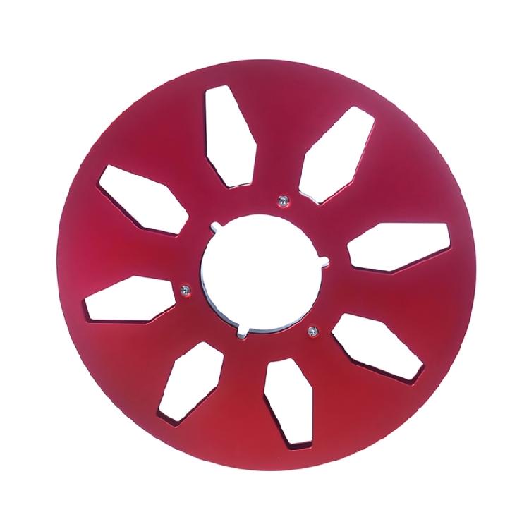 

Aluminum Alloy 8 Hole Opening Machine Part Sound Tape Empty Reel 1/4 красный