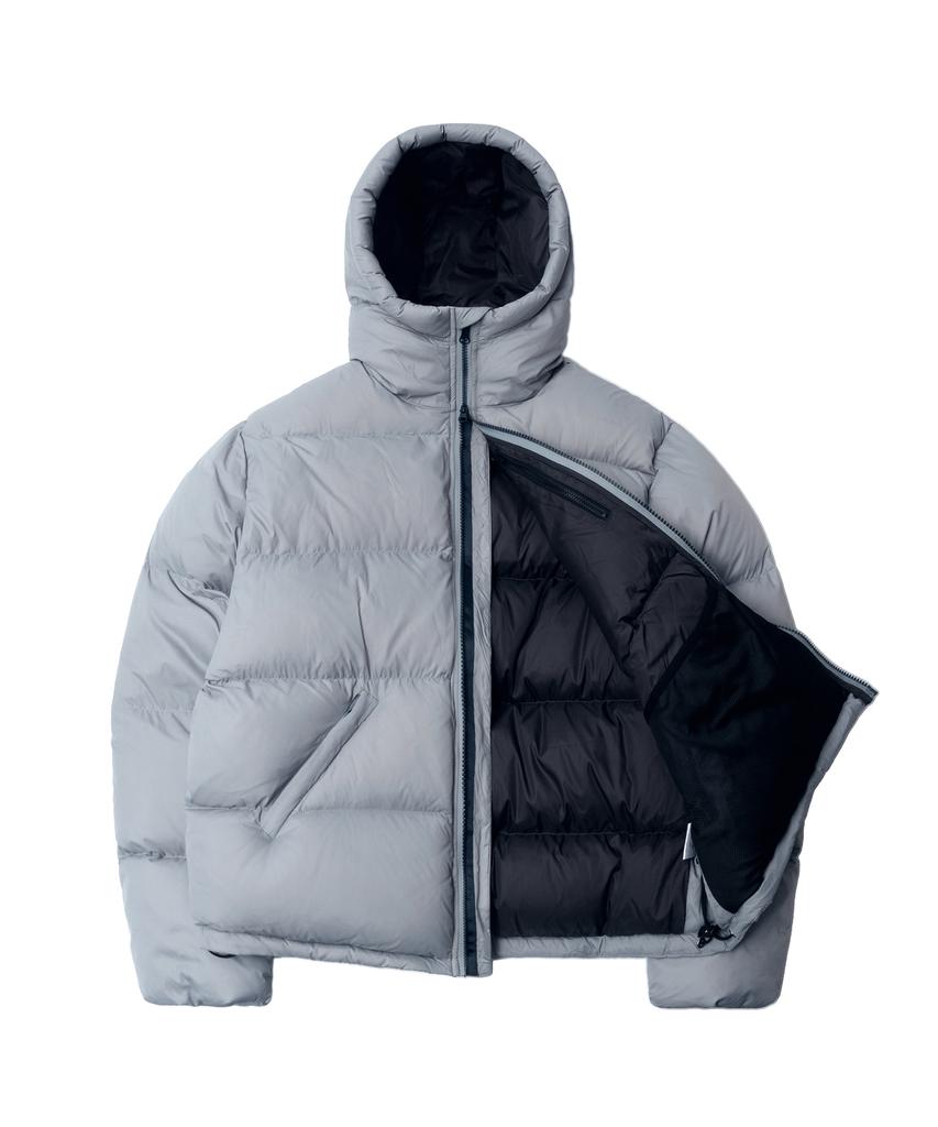Qt8 Garments Rg Duck Down Heavyweight Hoodie Jacket (Greyed Skyblue)