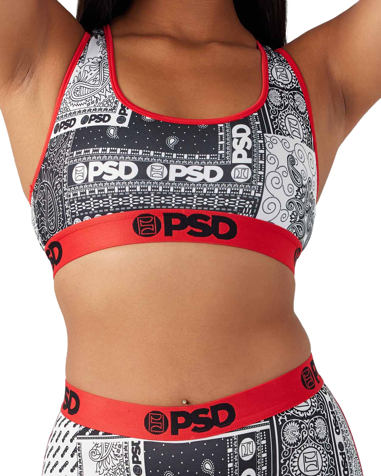 

Спортивный бюстгальтер SPORTS BRA Черный [PSD] Женский чёрный