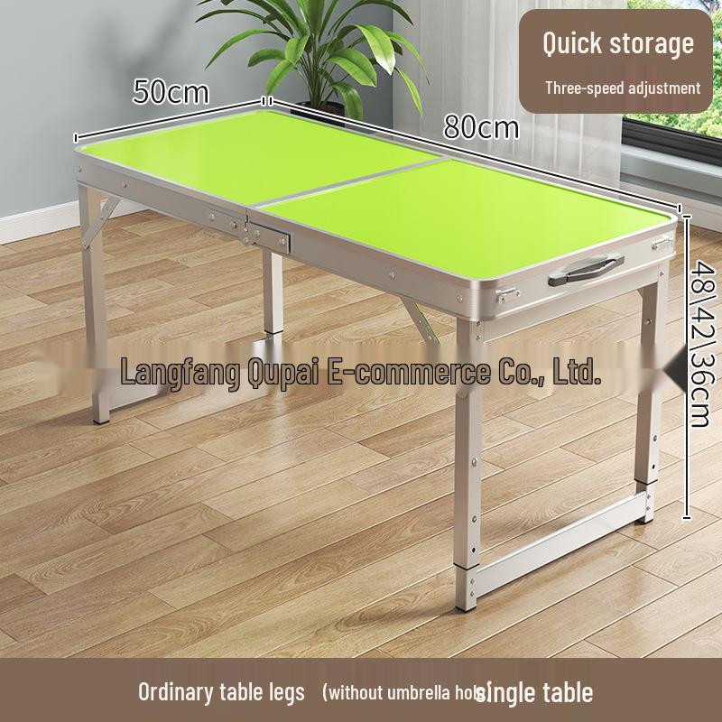 Portable Foldable Aluminum Camping Table and Chairs for Outdoor, Night Market, and Picnic Use