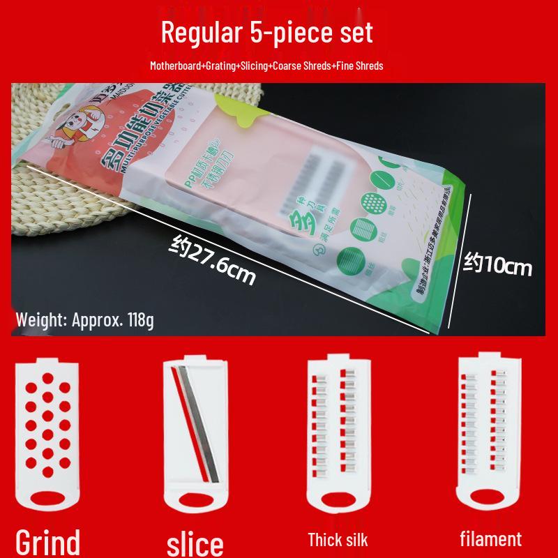 Stainless Steel Multifunctional Vegetable Cutter & Grater with Potato Peeler