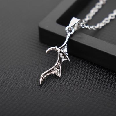 Gothic Demon Wings Necklace Men's Punk Style Pendant Couple Accessories