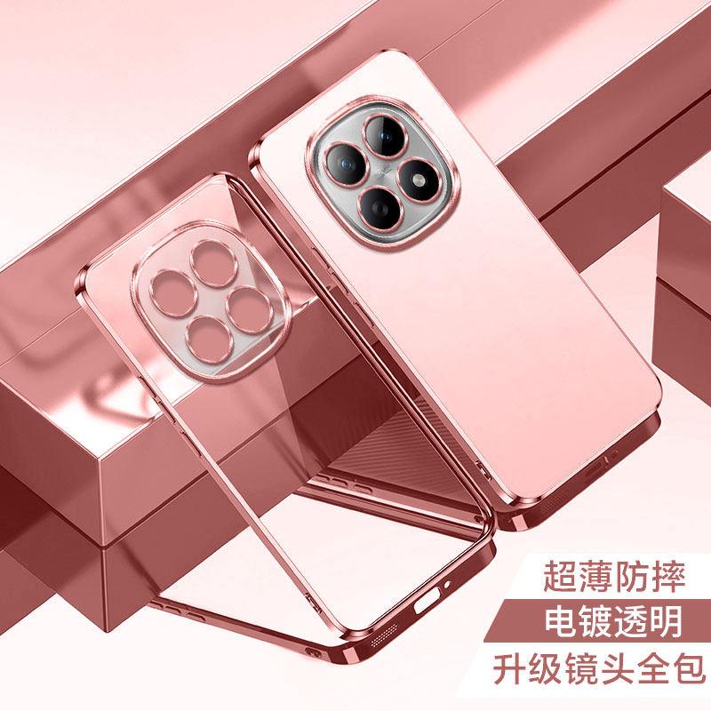 For Mi POCO M8 Pro G Ultra-thin Plating Silicone TPU Case For POCO M 8 M8Pro Electroplating Transparent Shockproof Back Cover