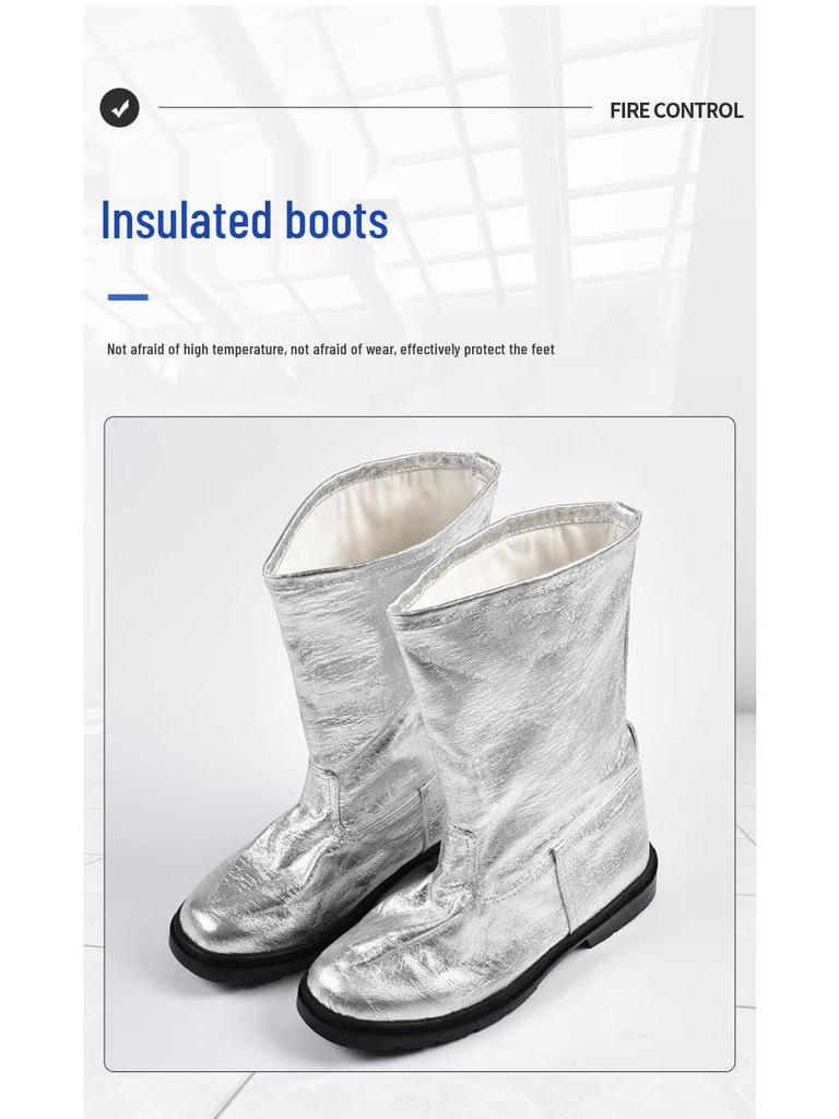 High-Temperature Aluminum Foil Heat-Resistant Suit 500-1000°C - Thickened, Split, Full-Body Protective Gear for Men and Women