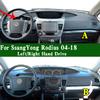 For Ssangyong Stavic Rodius Turismo I II Mk1 Mk2 2004-2018 Dashmat Dashboard Cover Protective Pad Dash Mat Anti-Dirt Ornaments