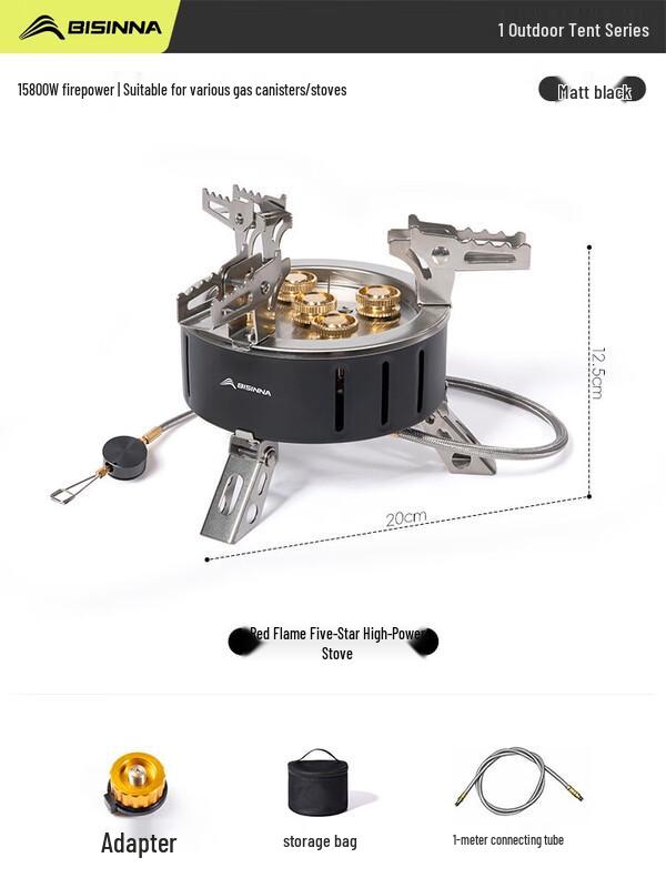 Beishanlang Outdoor Cassette Stove with 3-Piece Cookware Set
