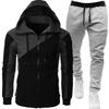 Men's Two-Tone Sports Jacket + Velvet Winter Suit 