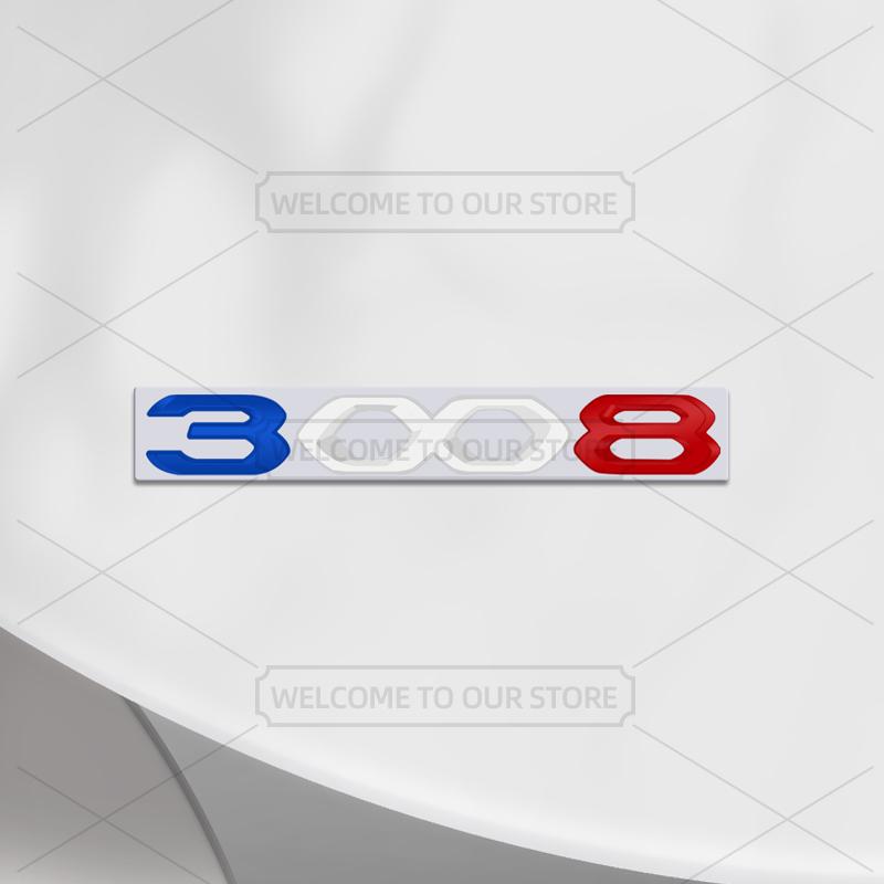 Car 3D Metal For Peugeot 2008 5008 3008 4008 French Tricolor Body Emblem Badge Decals Auto Tail Sticker Decorative AccessoriesV