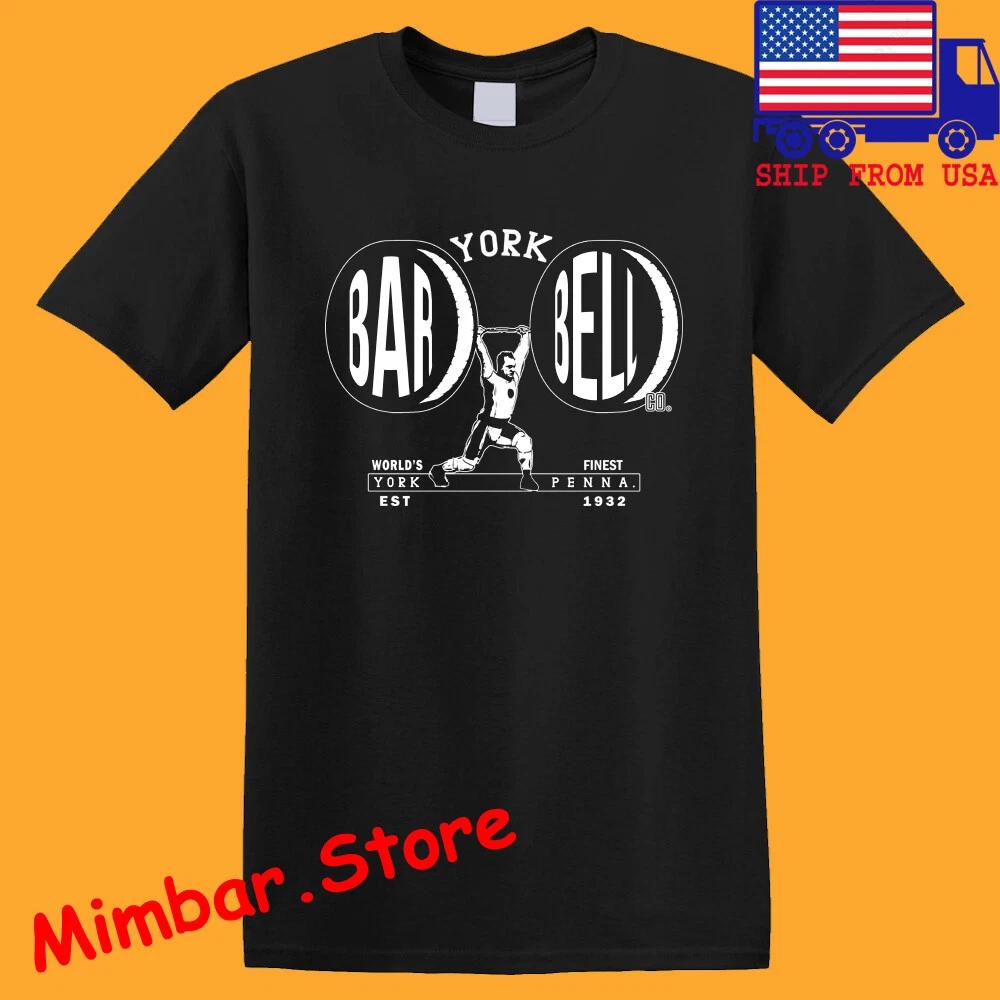 

York Barbell Club Men s Black Size S-5XL 4XL