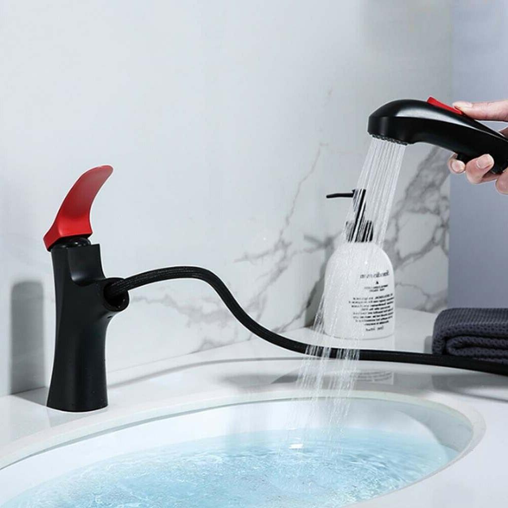 Tubo Flessibile Nero per Doccia per Lavandino Rubinetto Cucina