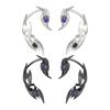 Unique Dark Themed Clip On Earrings Lightweight Alloy Ear Jewelry Perfect For Everyday Wear And Special Event