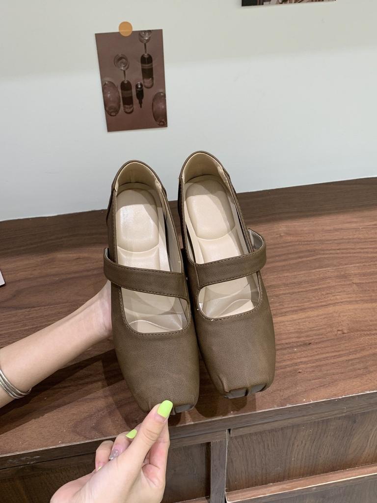 Mori heightening Mary Jane single shoes autumn fairy wind thick soles heightening Birken grandma shoes ladyshoes