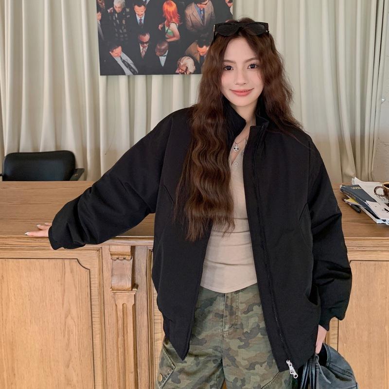 American retro jacket design cotton clothes new pilot niche autumn and winter baseball clothes cotton clothes live broadcast