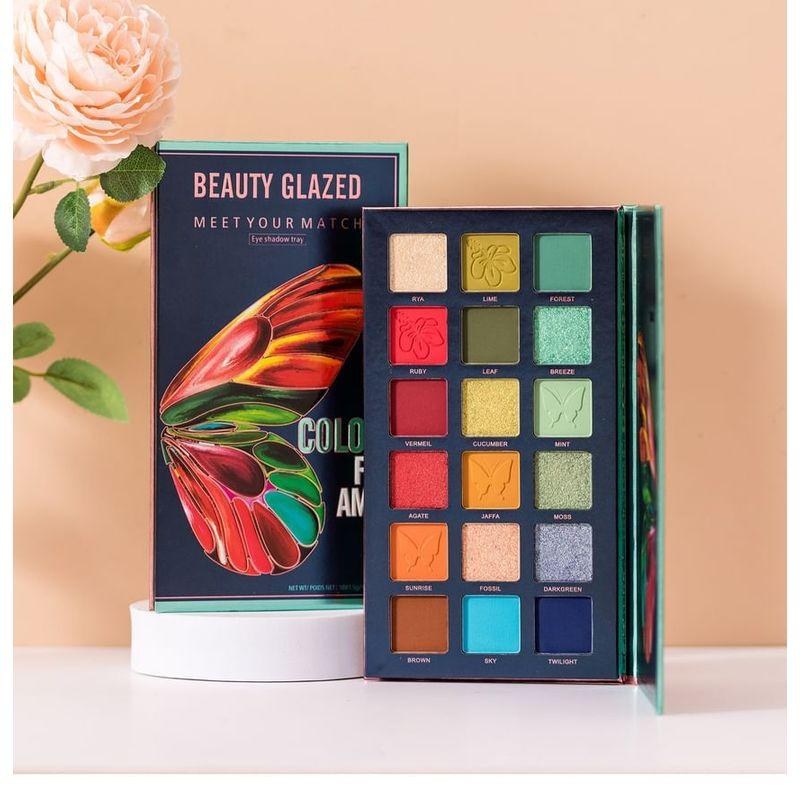 BEAUTY GLAZED - Color Flame Butterfly Eyeshadow Palette (18 Colours)