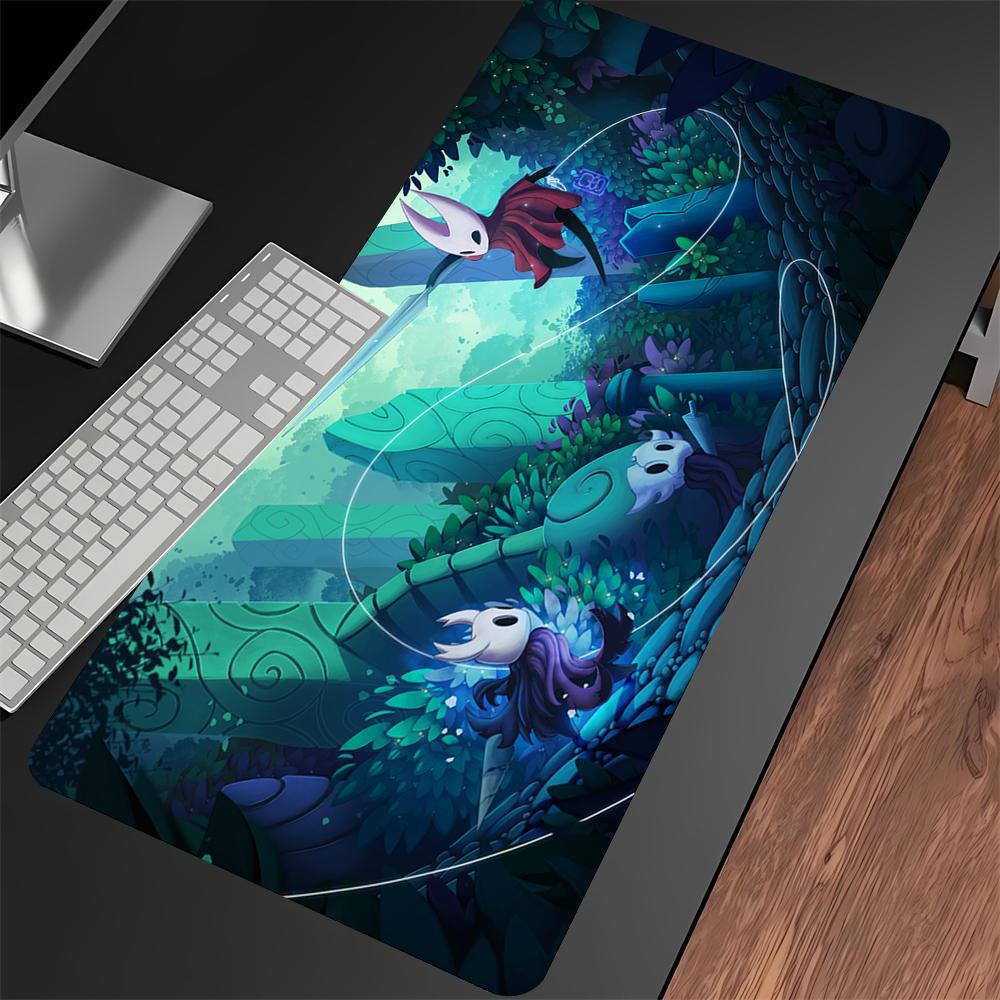 Hollow Knight Gaming Mouse Pad Gamer Laptop Play Mat Extra Large Kawaii Anime Speed Mousepad PC Gaming Accessories Desk Mat
