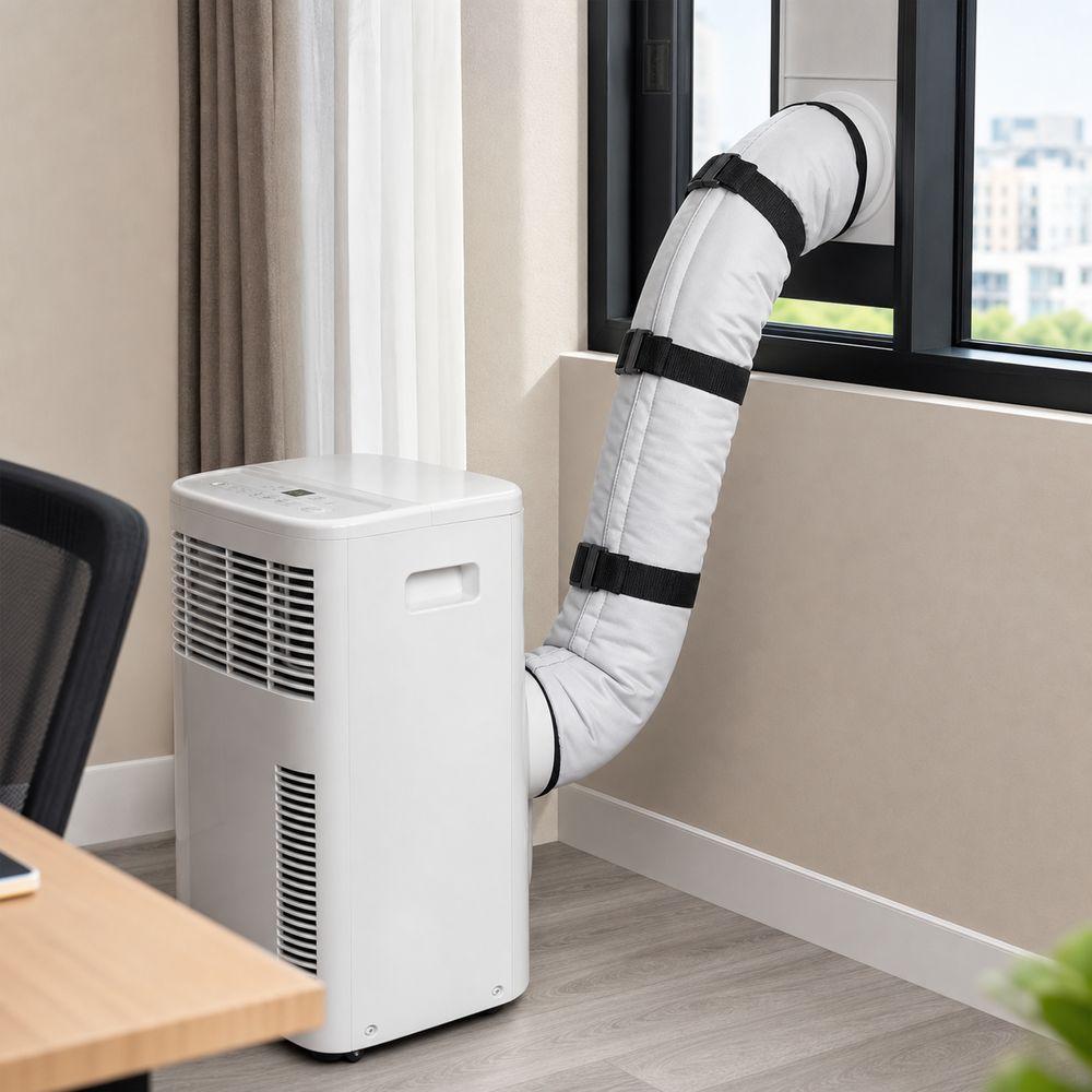 Portable Air Conditioner Hose Cover Elastic Buckle Exhaust Hose Cover AC Sleeve Kit