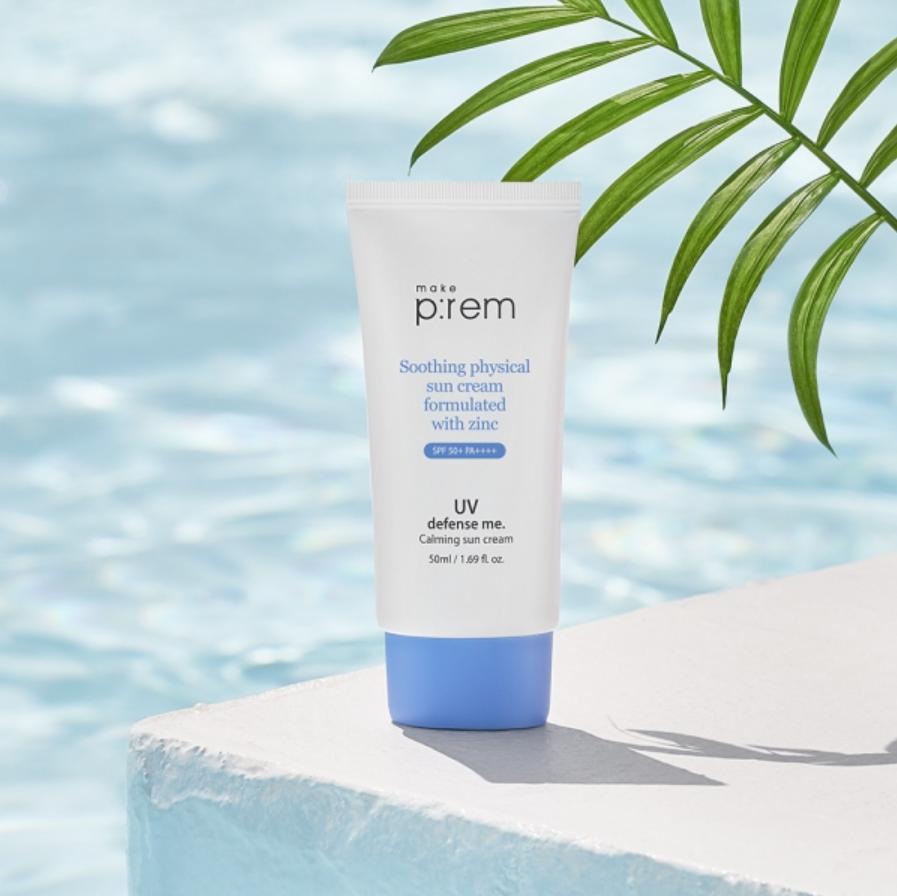 MAKE P:REM UV Defense Me. Calming Sun Cream 50ml / Sun Stick 20g, Soothing, Moisturizing, Korean Cosmetics, Kbeauty