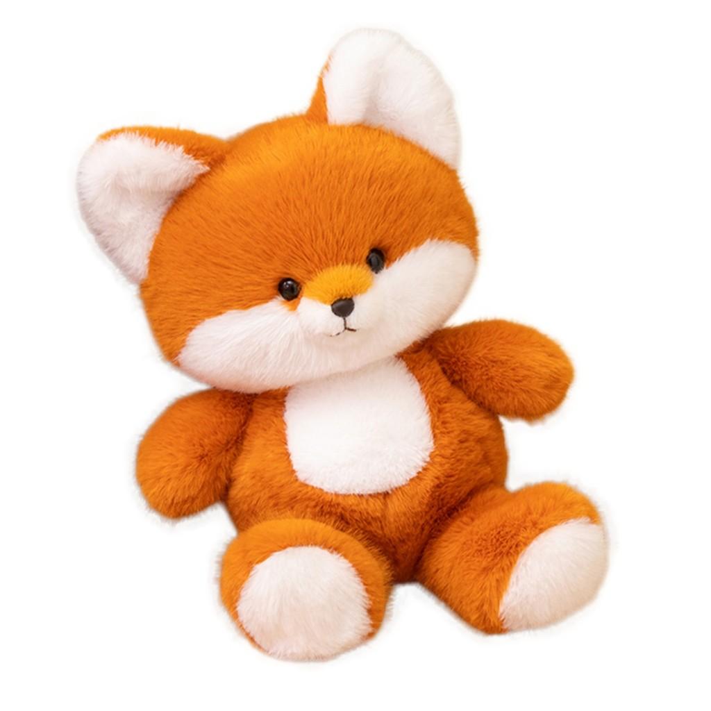 Cute Fox Plush Toy Desk Companion With Soft Pp Cotton For Office Decor And Gift