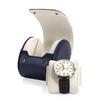 Papten Watch PU Business B01501 Case, Leather, Mini, Portable, 1-Watch Case, Luxury, Stylish, Travel, Trip, Gift, (Blue)