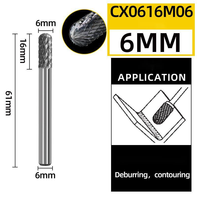 C-Type CX-Type Carbide Rotary Burr: Single/Double Cut Drill Bit for Engraving & Milling