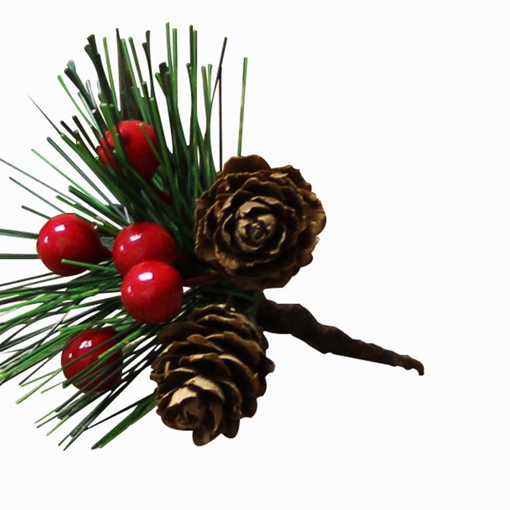Pick Party Table Decoration Home Fake Berries Artificial Pine Pick Christmas Wreath Decor Ornaments