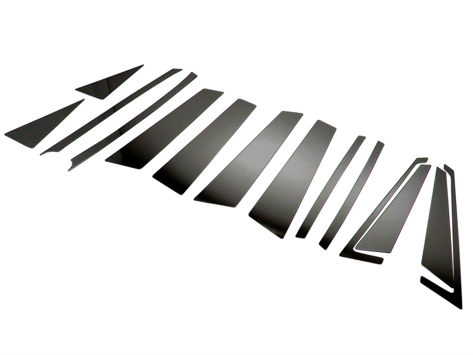 

BRIGHTZ Black Plated Pillar Panel Covers for Honda Odyssey Compatible with Mugen Visors 5050 Ultra-Mirror (14-Piece Set) RB1-2 (Late Model) -