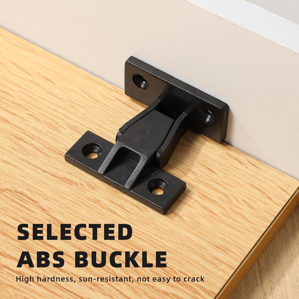 20pcs Push-on Quick Fitting Furniture Panel Clip - Adjustable Nylon Cabinet Clip for Quick and Easy Installation - Ideal for Wall Cabinets and