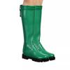 TOYBARJAPAN 1/6 Figure Accessories Leather-Style Flat Long Boots Green 31-10 Compatible with TBLeague Large Size Feet Fashion Sexy Beautiful Woman