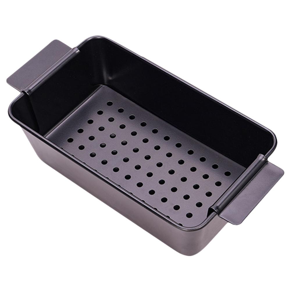 Meat Pie Metal Baking Pan W/ Detachable Drain Tray Toast Mold Household Bread Pan Nonstick Bread Bake Mold for Baked Loaves