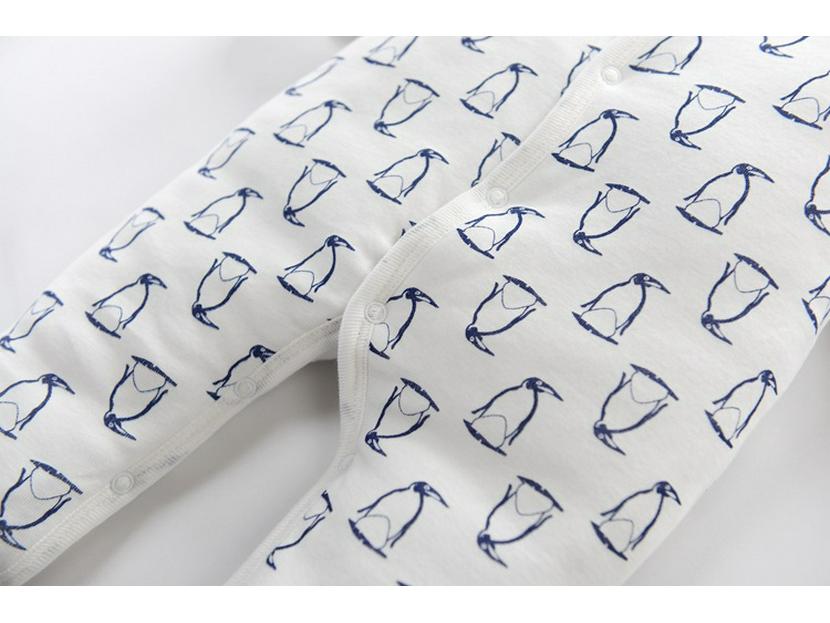 Wyprzedaż Zimowy Bawełniany Kombinezon Dziecięcy: Gruby, ciepły niemowlęcy kombinezon z długim rękawem