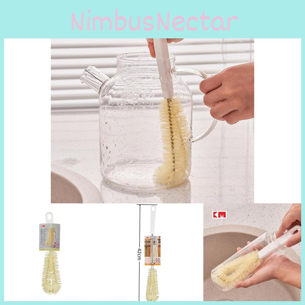 Japanese Inspired Cup Brush With Plastic Handle For Kitchen And Cleaning Home