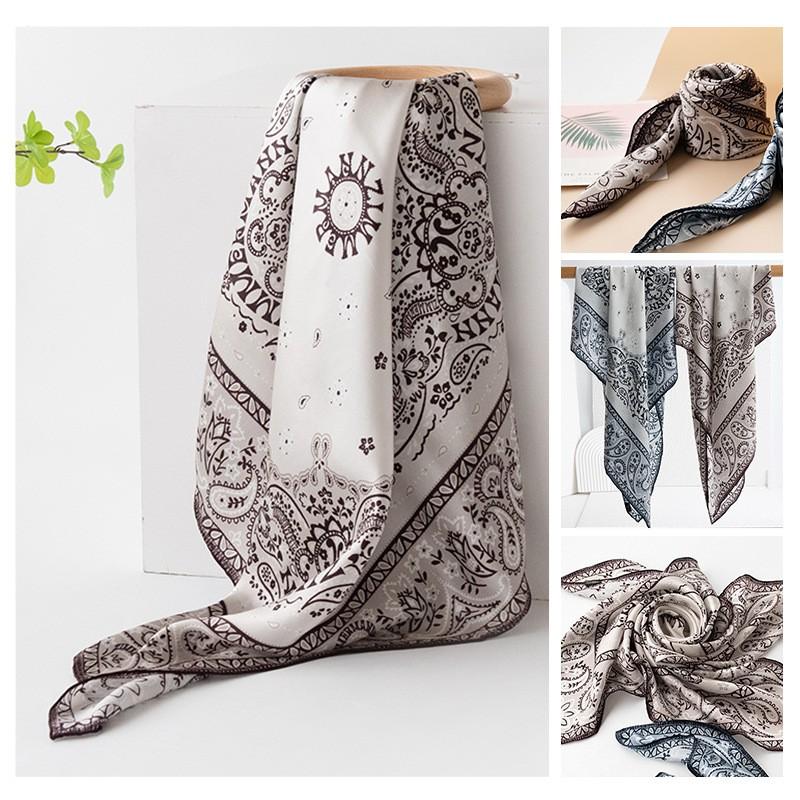 Silk Scarf Mom 100% Mulberry Square Shawl Premium Gift Women Fashionable All-Season Accessory