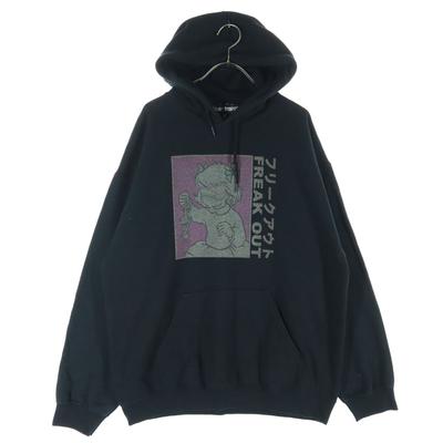 CANDY STRIPPER Print Long Sleeve Sweatshirts 2 Black Women Used