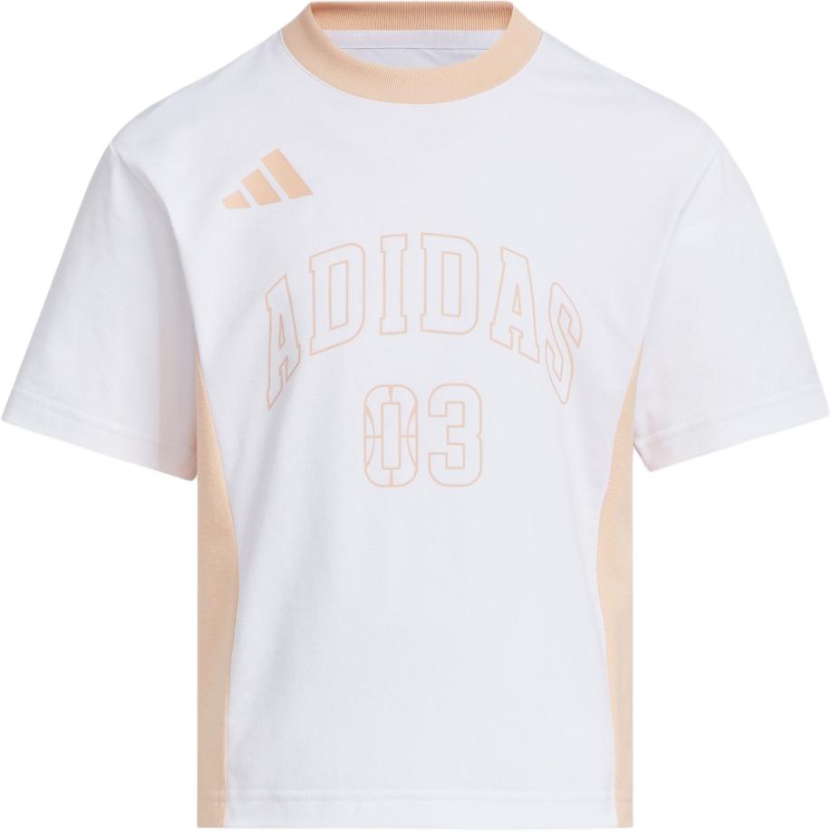 

Adidas Climacool T Shirt White/Pink Coral Powder Children Aged 3 7 Years Old KC1544 140