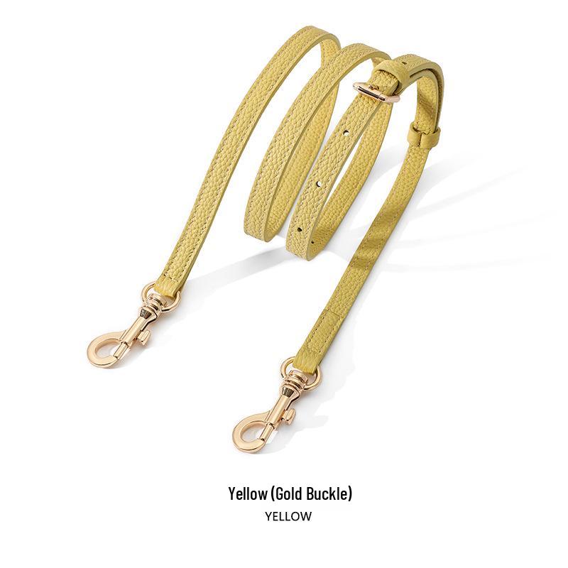 Mahuangshi Echtes Leder Litschi-Muster Taschenriemen A-74 - Dünner, langer Schulterriemen aus Rindsleder für Umhängetaschen, Einzelkauf.