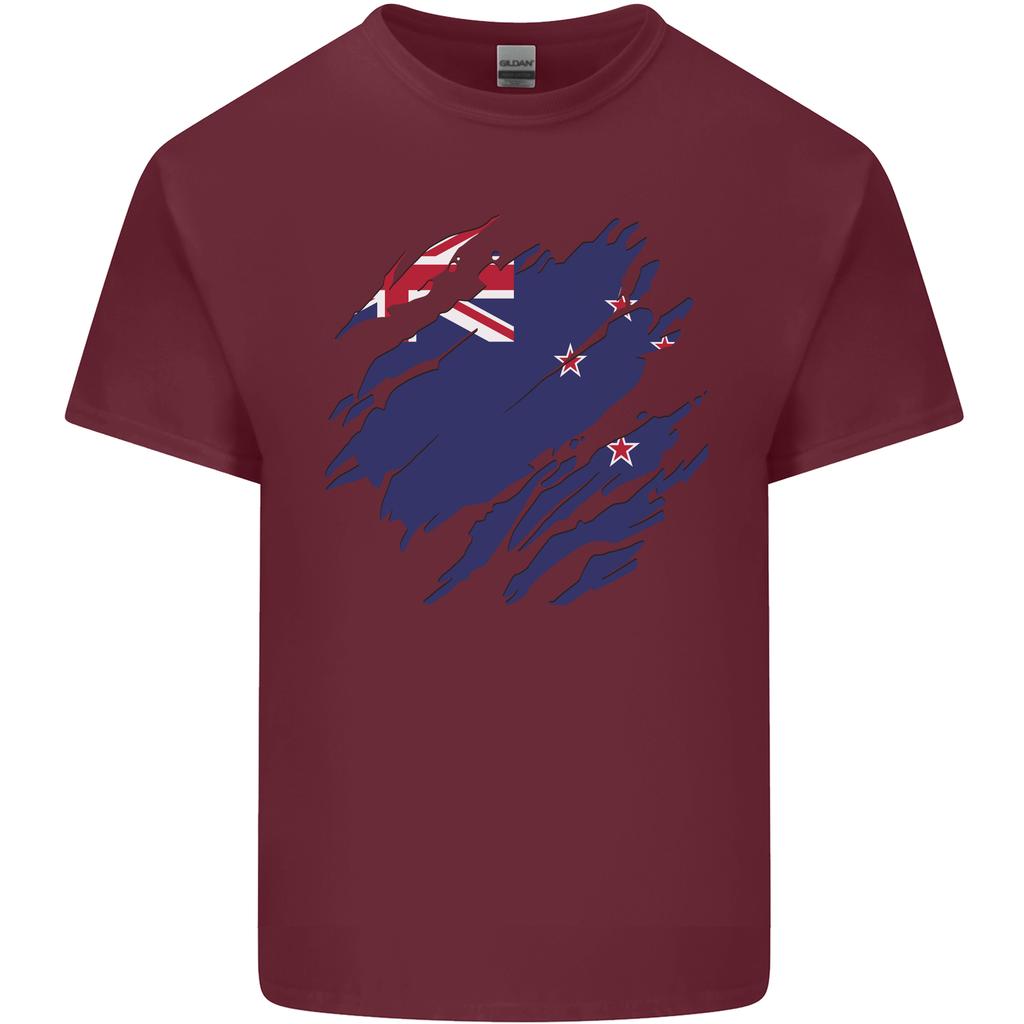 Torn New Zealand Flag Zealander Kiwi Day Unisexs Light Cotton TShirt