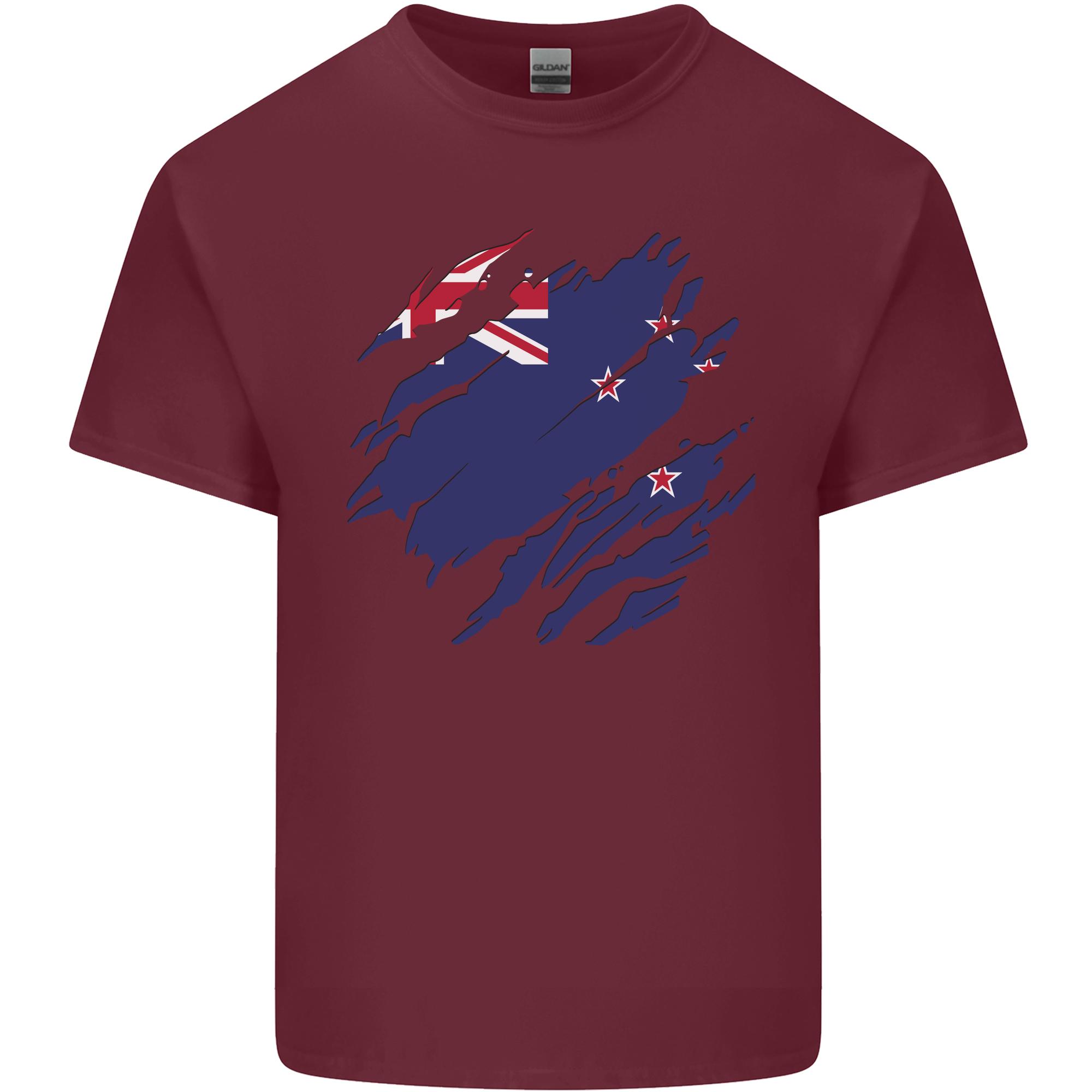 Torn New Zealand Flag Zealander Kiwi Day Unisexs Light Cotton TShirt S