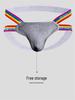 Rainbow Men's Double Thong: Seductive Erotic Pouch & Buttocks Revealing T-Pants OR505