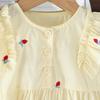 Summer Girls Cotton Embroidered Sleeveless Princess Dress Thin Stylish Baby Party Dress For Toddler Kids Clothing